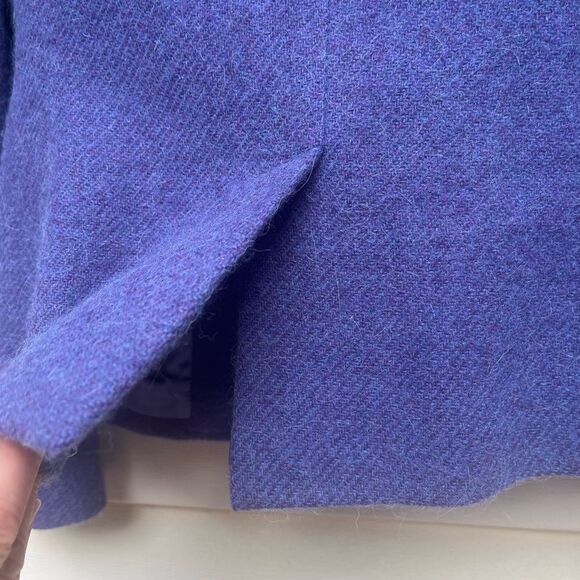 Polo Ralph Loren purple 1-breasted blazer, lamb wool/alpaca blend, Italy, size 2 - Picture 9 of 10